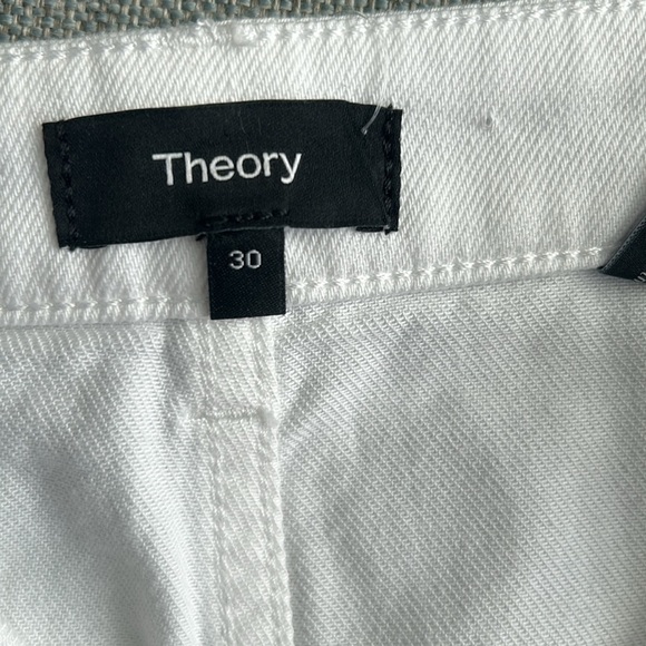Theory Denim H-Line White Midi-Skirt Size 30 (8-10) - Picture 11 of 15